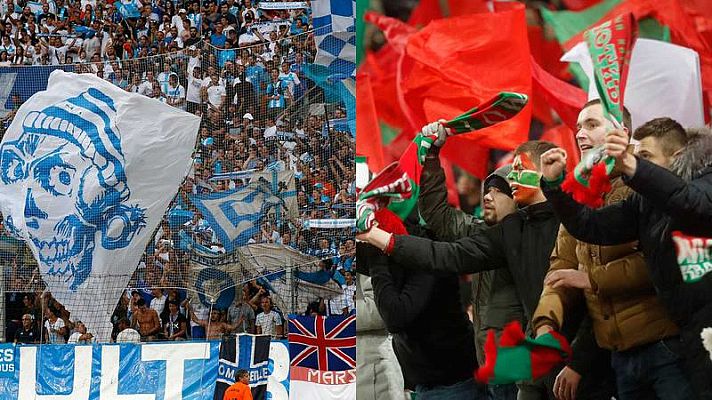 Telediario 1 - Los ultras del Lokomotiv y Marsella preocupan por su violencia