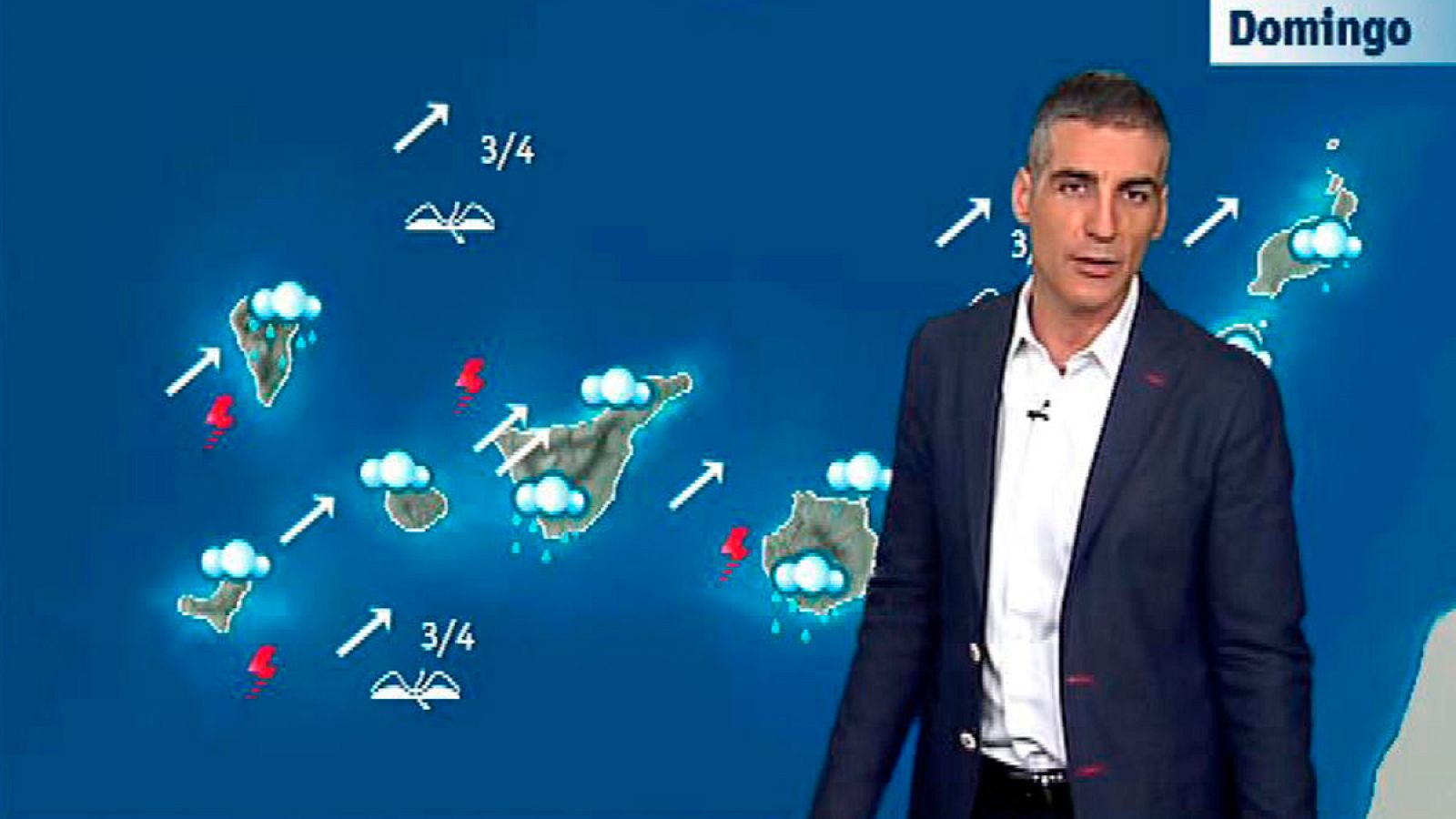 Lluvias intensas y fuerte viento en Canarias