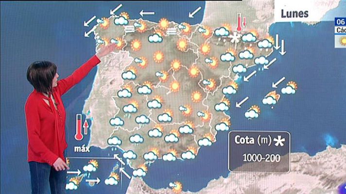 El tiempo - Este lunes persiste la inestabilidad en Canarias y vuelven las nevadas al norte