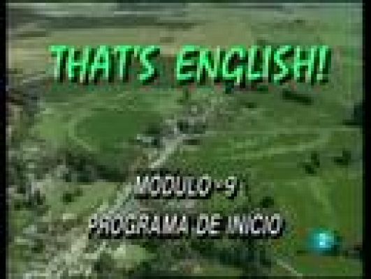That's English - Módulo 9 - Programa de inicio