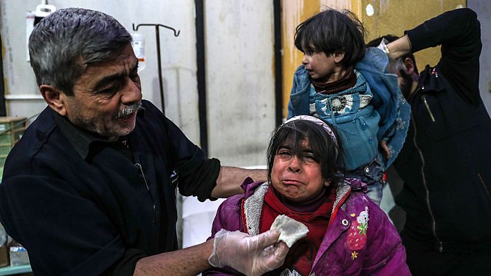  - Continúan los bombardeos en Guta Oriental a la espera de la "tregua humanitaria" de este martes
