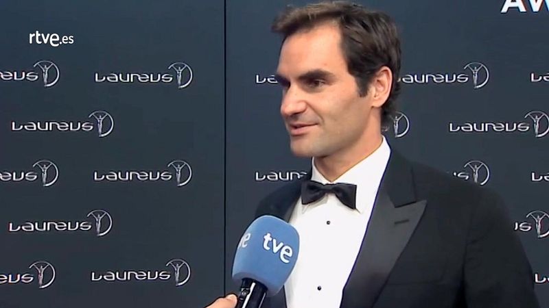 Federer, en exclusiva para TVE tras ganar dos Laureus: "Significa mucho para mí"