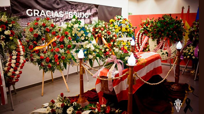 Telediario 1 - Abre la capilla ardiente de Quini