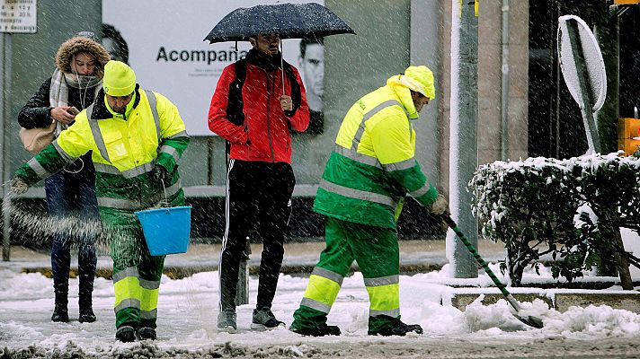 Telediario 1 - Tres personas mueren en Huesca a causa de los efectos de la borrasca 'Emma'