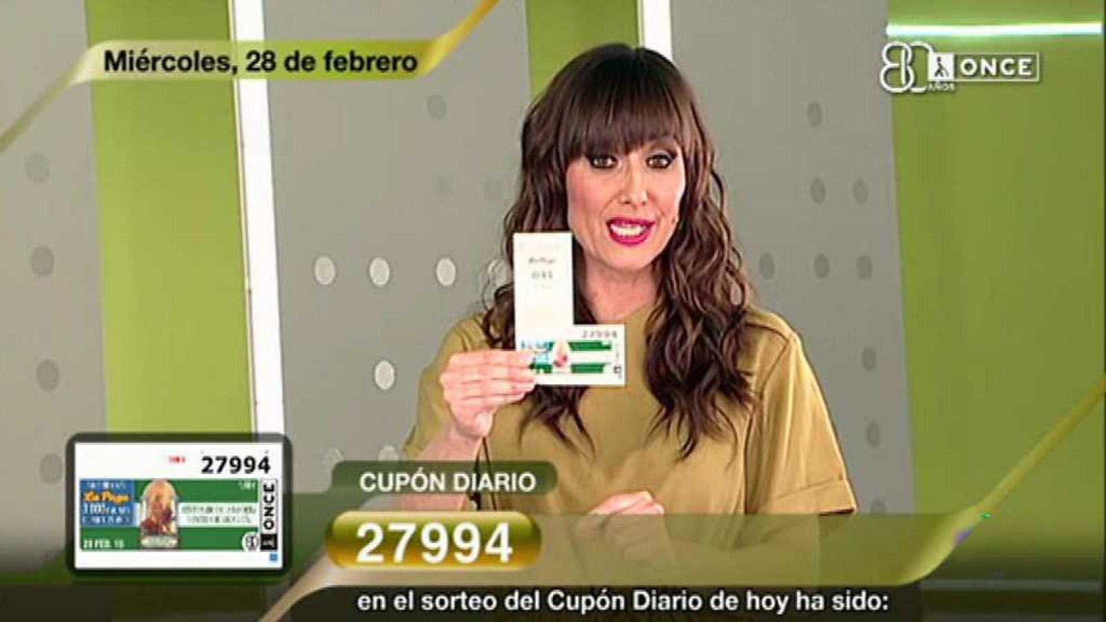 Sorteo ONCE - 28/02/18 - ver ahora