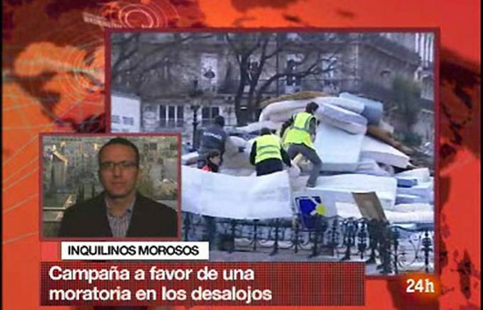 Colchones contra los desahucios en Francia por el fin del invierno | Ver