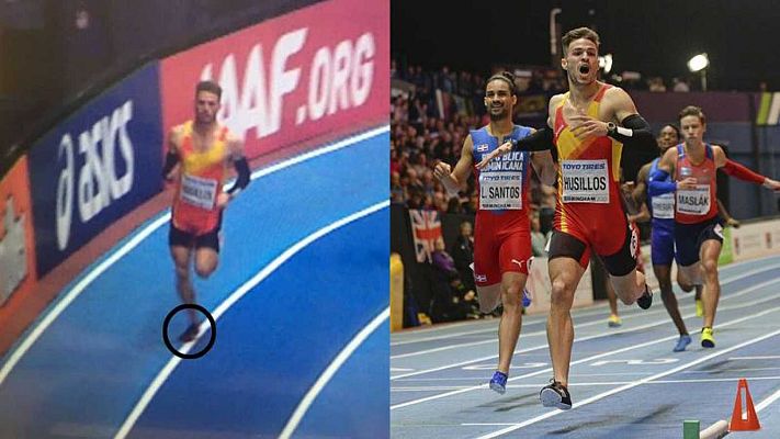 Telediario 1 - Husillos: "Es una descalificación clara, el reglamento es así"