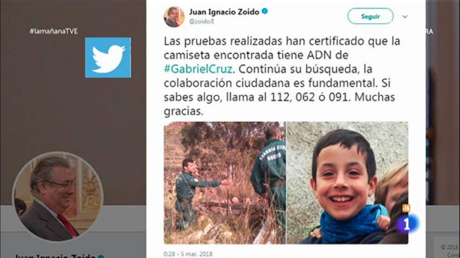 Prosigue la búsqueda de Gabriel