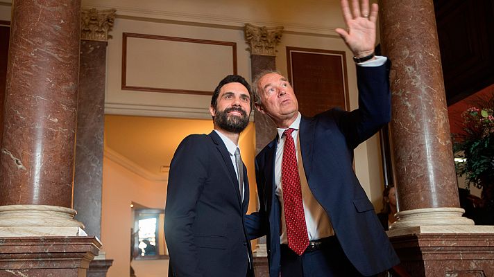 Telediario 1 - Empresarios alemanes critican a Torrent y piden "legalidad" al futuro Govern