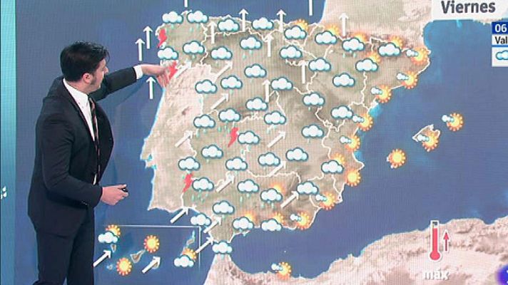 El tiempo - Este viernes, nieve en el norte de Castilla y León y lluvias fuertes en Cádiz