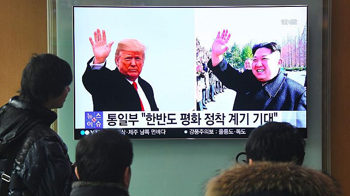 Telediario 1 - Trump acepta reunirse con Kim Jong-un en mayo
