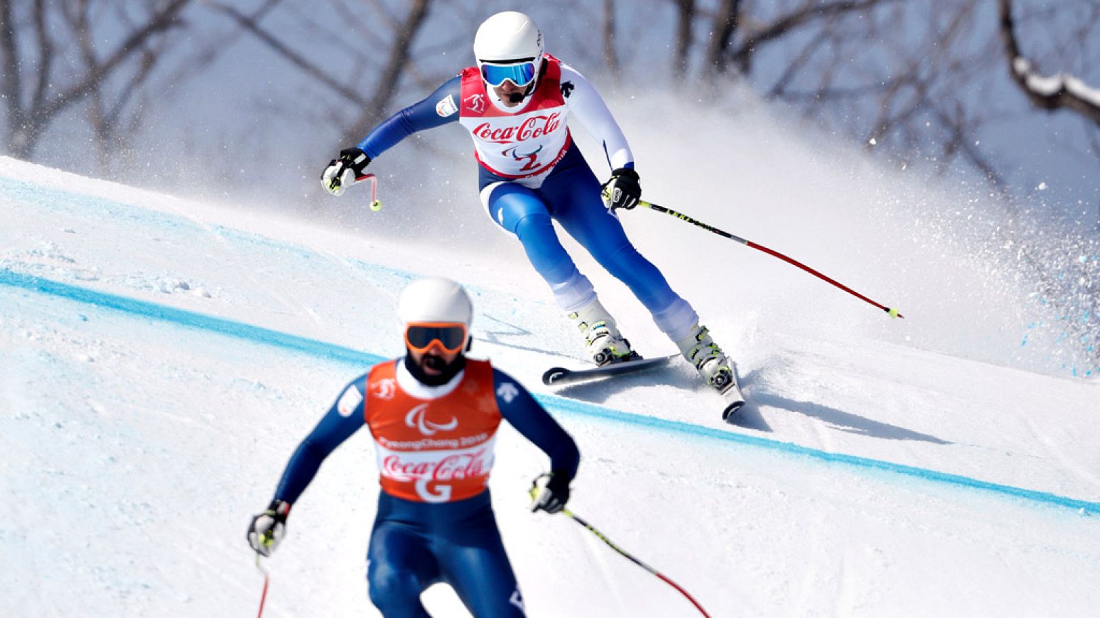 El esquiador español discapacitado visual Jon Santana y su guía  Miguel Galindo no pudieron subir al podio en su estreno en los Juegos  Paralímpicos de Pyeongchang 2018 y se tuvieron que conformar con un  óptimo cuarto puesto en la prueba de descenso
