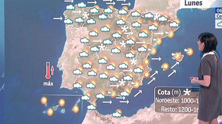El tiempo - Este lunes, habrá un viento muy fuerte en la mitad oriental, islas y litoral norte con oleaje