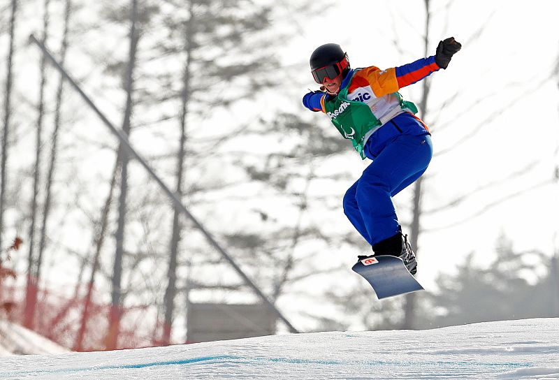 Astrid Fina, medalla de bronce en snowboard cross