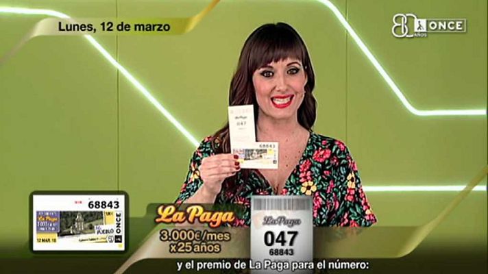 Sorteos ONCE - Sorteo ONCE - 12/03/18