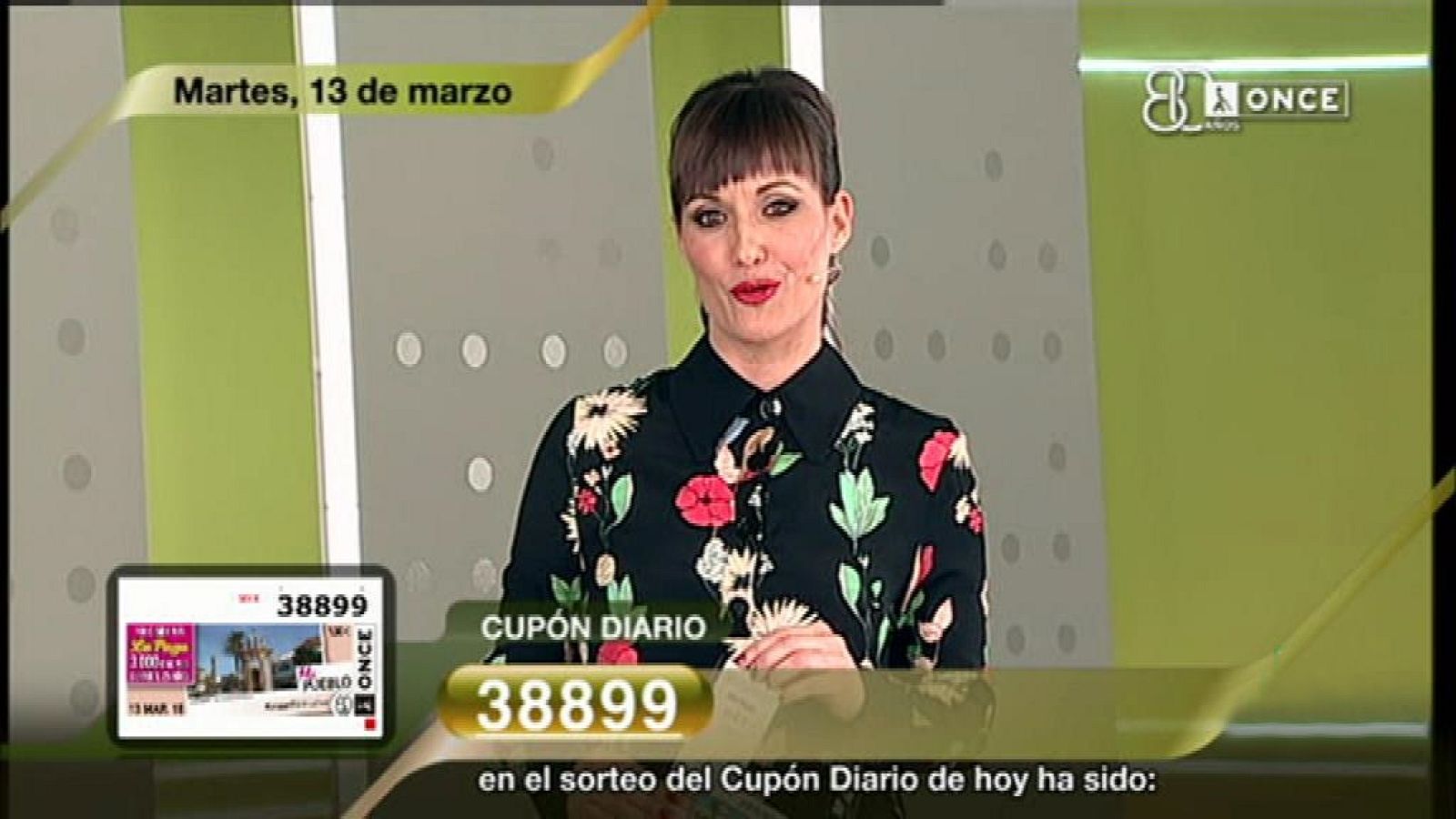 Sorteo ONCE - 13/03/18 - ver ahora