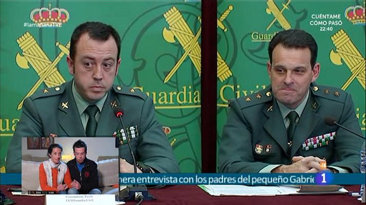 La mañana - Rueda de prensa de la Guardia Civil por la muerte de Gabriel