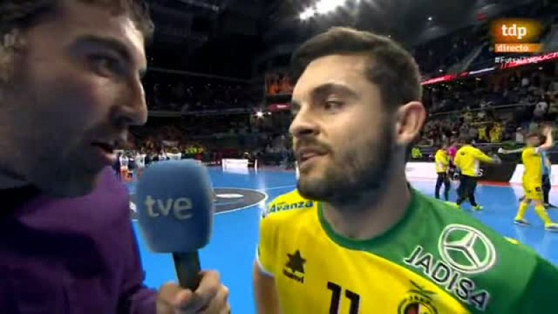 Los jugadores de Jaén Paraíso, satisfechos tras el pase a semifinales