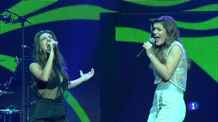 Telediario 1 - El segundo concierto de la gira de 'OT' ilumina Madrid