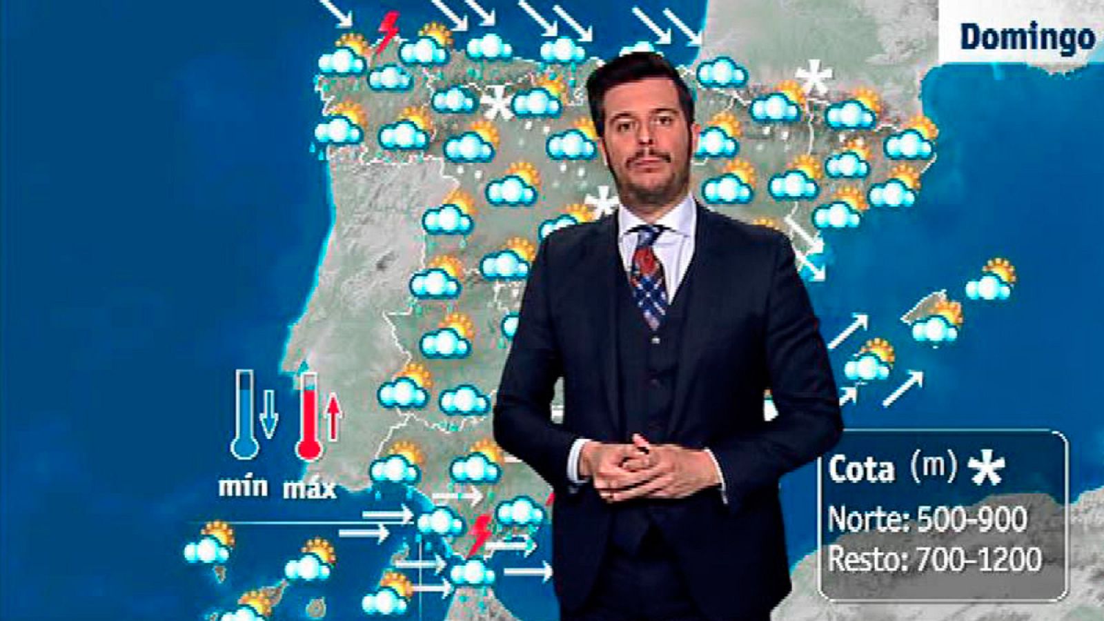 Lluvia y nieve en el norte y el sur peninsular