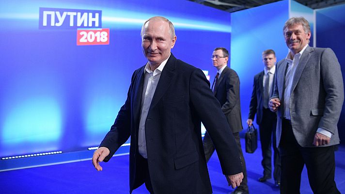 Telediario 1 - Putin arrasa sin sorpresas y regirá Rusia hasta 2024
