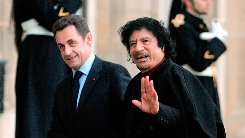 El expresidente francés Sarkozy declara bajo arresto si recibió dinero de Gadafi para su campaña de 2007