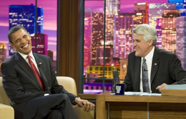  - Obama bromea con Jay Leno