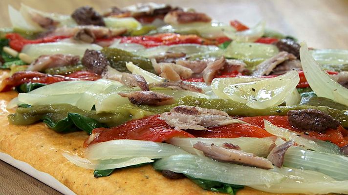 Torres en la cocina - Coca de verduras y sardina