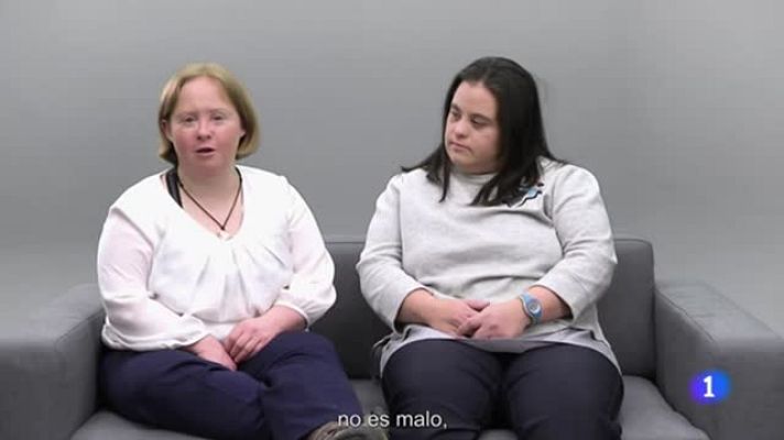 Telediario 1 - RTVE participa en unas jornadas por el Día Mundial del Síndrome de Down