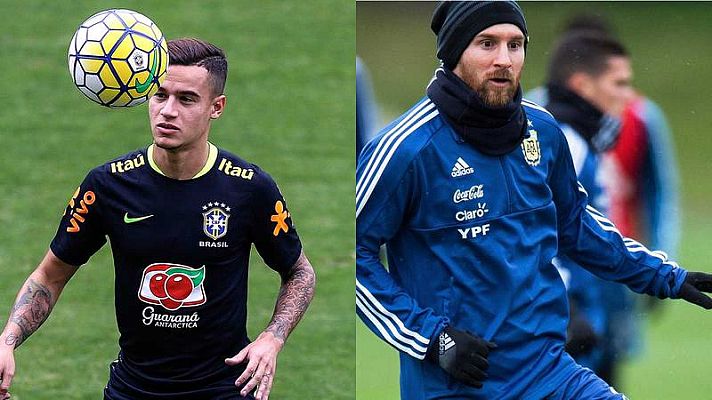 Telediario 1 - Brasil y Argentina preparan el Mundial ante Rusia e Italia