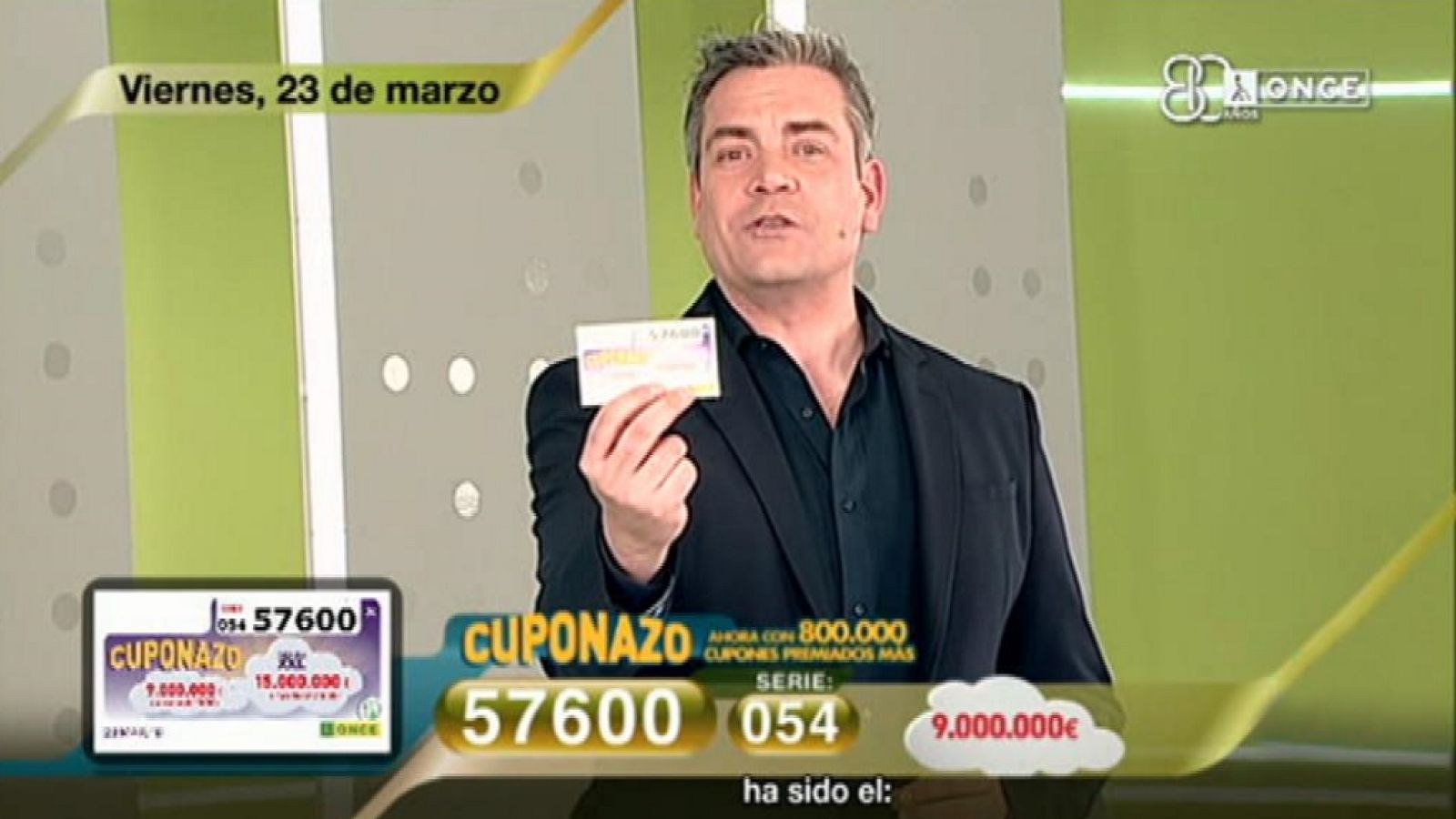 Sorteo ONCE - 23/03/18 - ver ahora