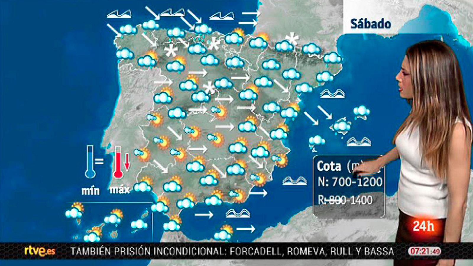 Viento muy fuerte en todo el país y lluvias en el norte y este peninsular y Baleares