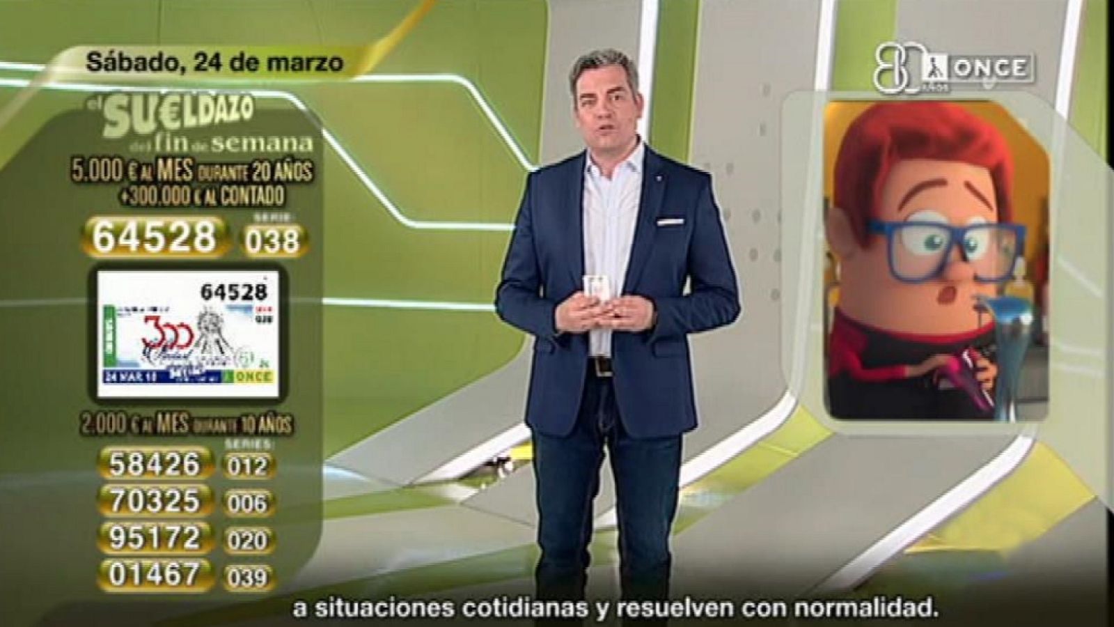 Sorteo ONCE - 24/03/18 - ver ahora