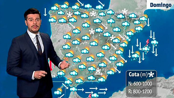 El tiempo - Viento muy fuerte y lluvias generalizadas en todo el país