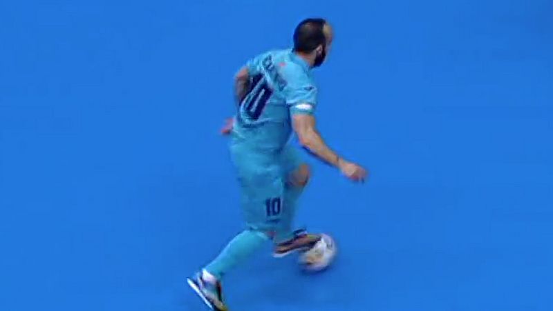 LNFS 2017-2018. Obra de arte de Ricardinho ante ElPozo