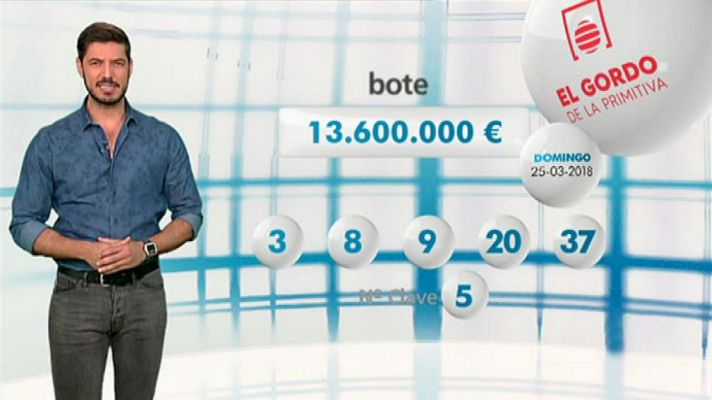 Loterías - El Gordo de la Primitiva - 25/03/18