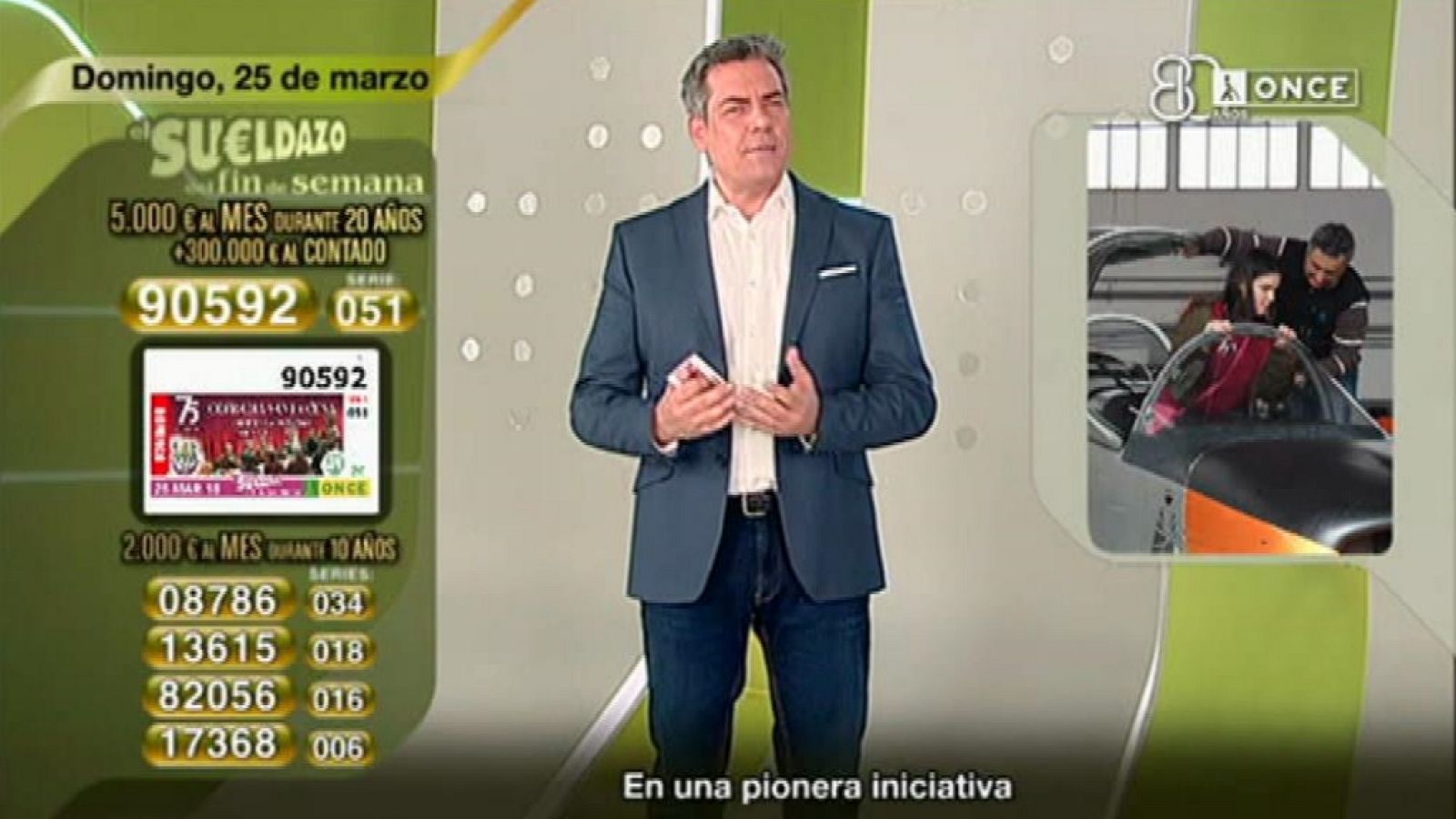 Sorteo ONCE - 25/03/18 - ver ahora