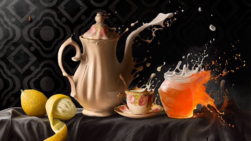 Jaime Sanjuán, un artista que pinta con los dedos en un iPad, pixel a pixel