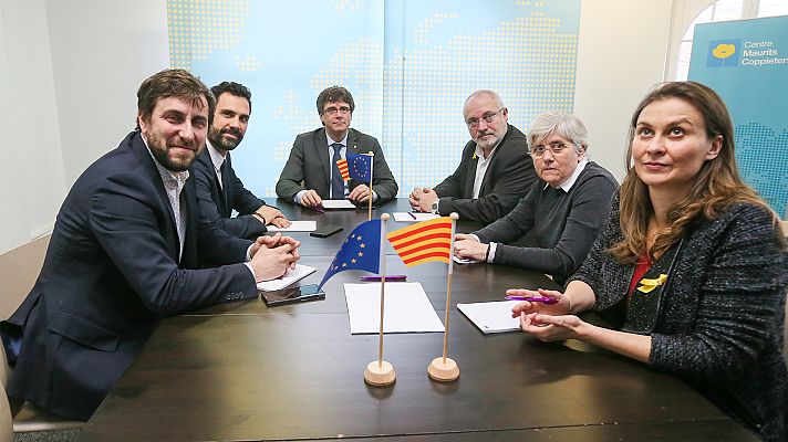 Telediario 1 - Bélgica no ve riesgo de fuga en exconsellers huidos