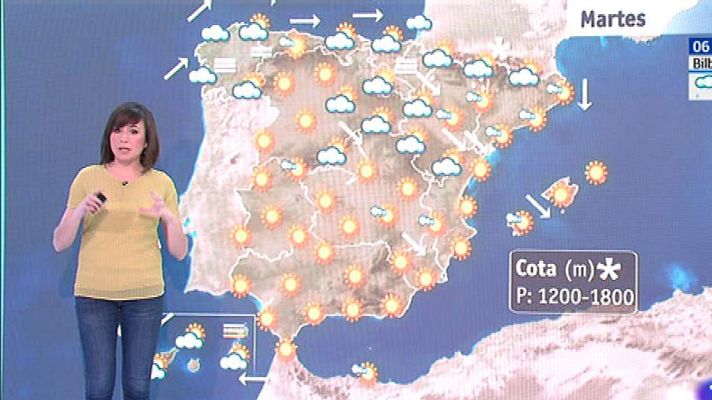 El tiempo - Este martes habrá un aumento de las temperaturas generalizado en la península y en el este de Canarias