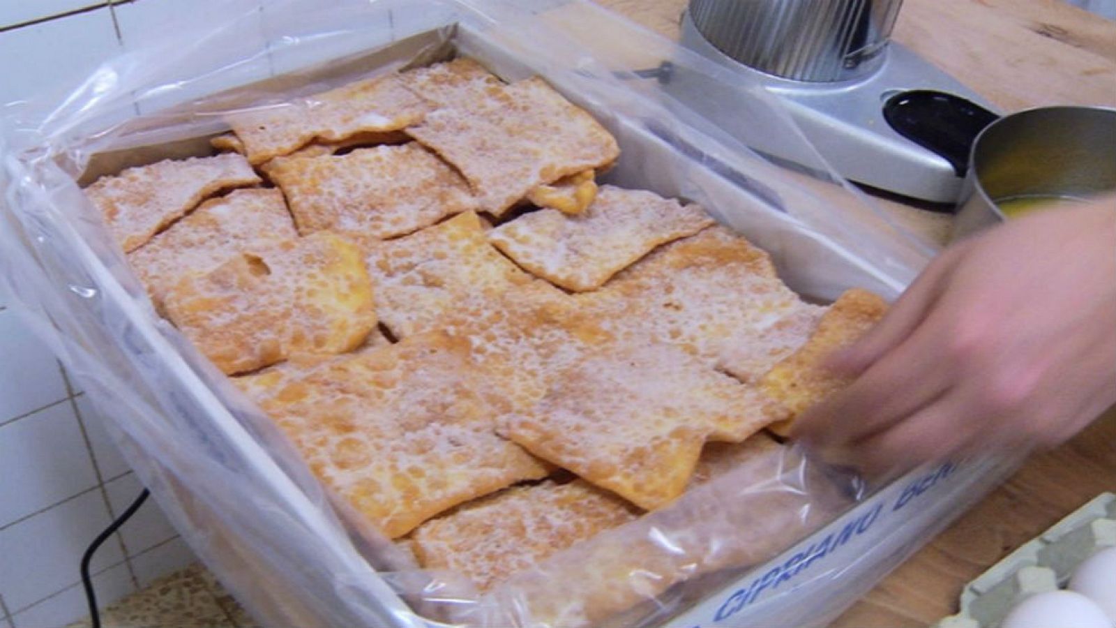 Hojuelas, golosinas de Tomelloso