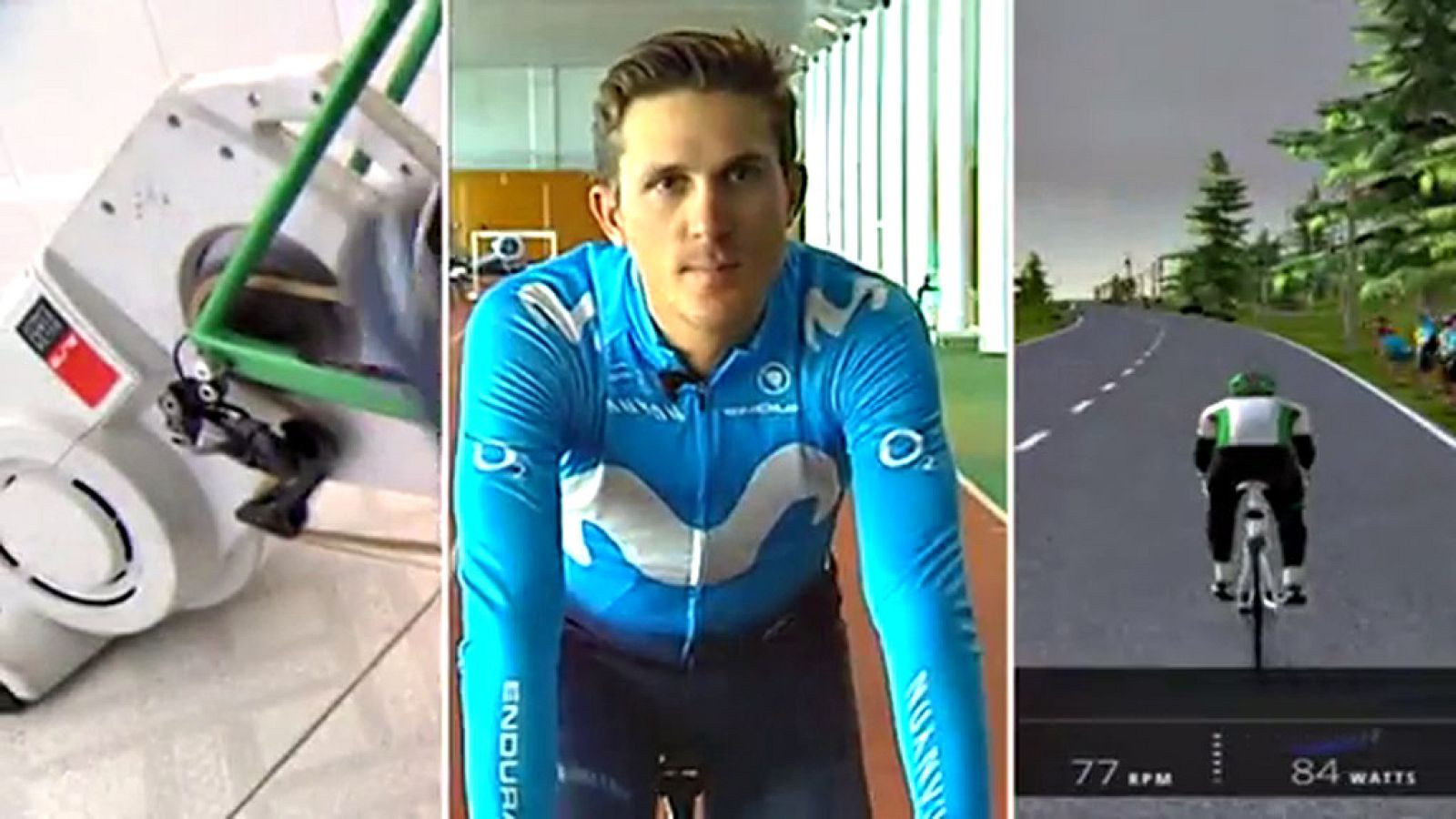 Se puede usar en casa con las imagenes reales de una subida proyectadas en una televisión o en el móvil. Y además se puede interactuar en las redes sociales con grandes campeones.