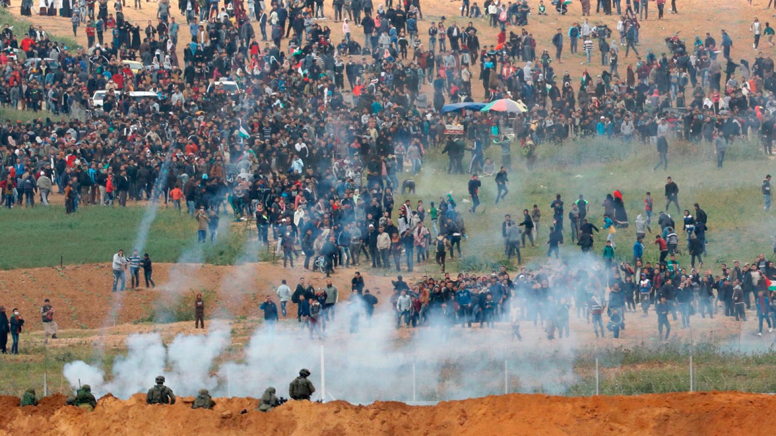 Cinco palestinos muertos en las protestas de 'La Marcha del Retorno' en la frontera entre Gaza e Israel - Informativo 24h | Ver