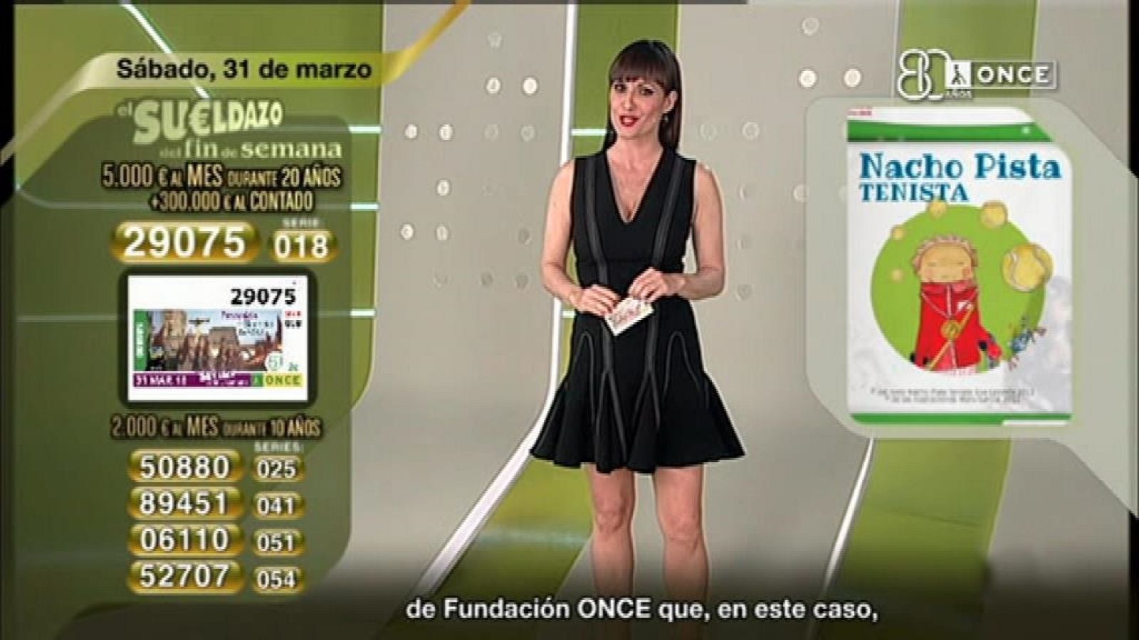 Sorteo ONCE - 31/03/18 - ver ahora