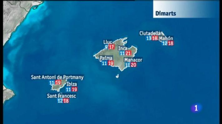Informatiu Balear - El temps a les Illes Balears - 02/04/18