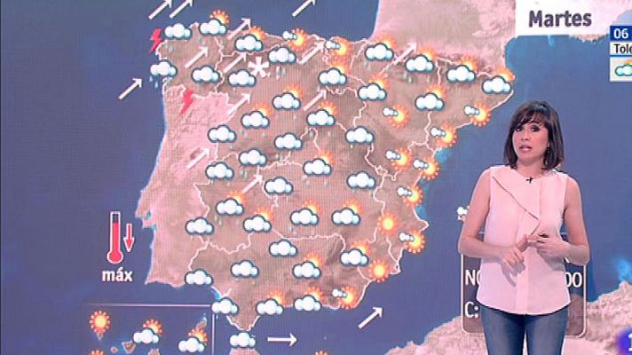 El tiempo - Este martes habrá cielos nubosos en la península y lluvias en la vertiente atlántica