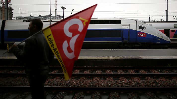 Informativo 24h - Primera jornada de huelga en los ferrocarriles de Francia con un seguimiento "masivo"