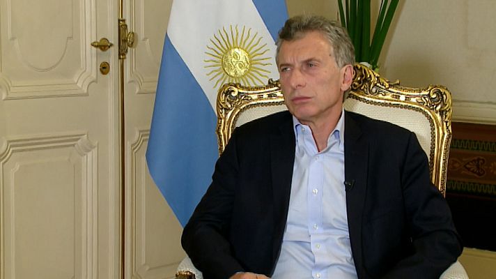 Telediario 1 - Mauricio Macri apoya a España, que "será un protagonista decisivo en la Argentina que viene"