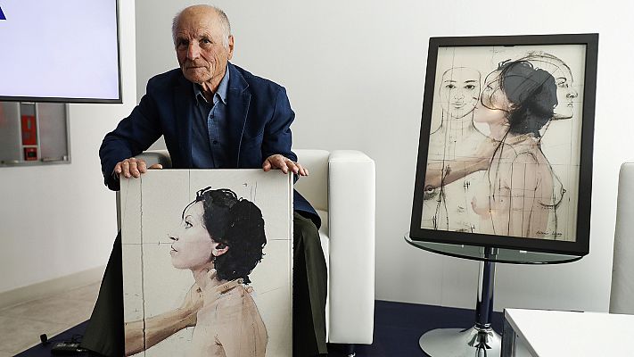 Telediario 1 - El pintor Antonio López deja atrás los membrillos para retratar ciudades