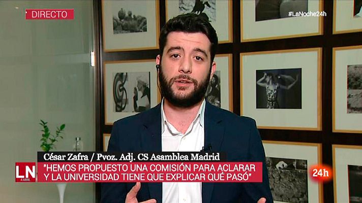 La noche en 24h - César Zafra (Cs), sobre la moción de censura a Cifuentes: "Al PSOE le han podido las prisas"